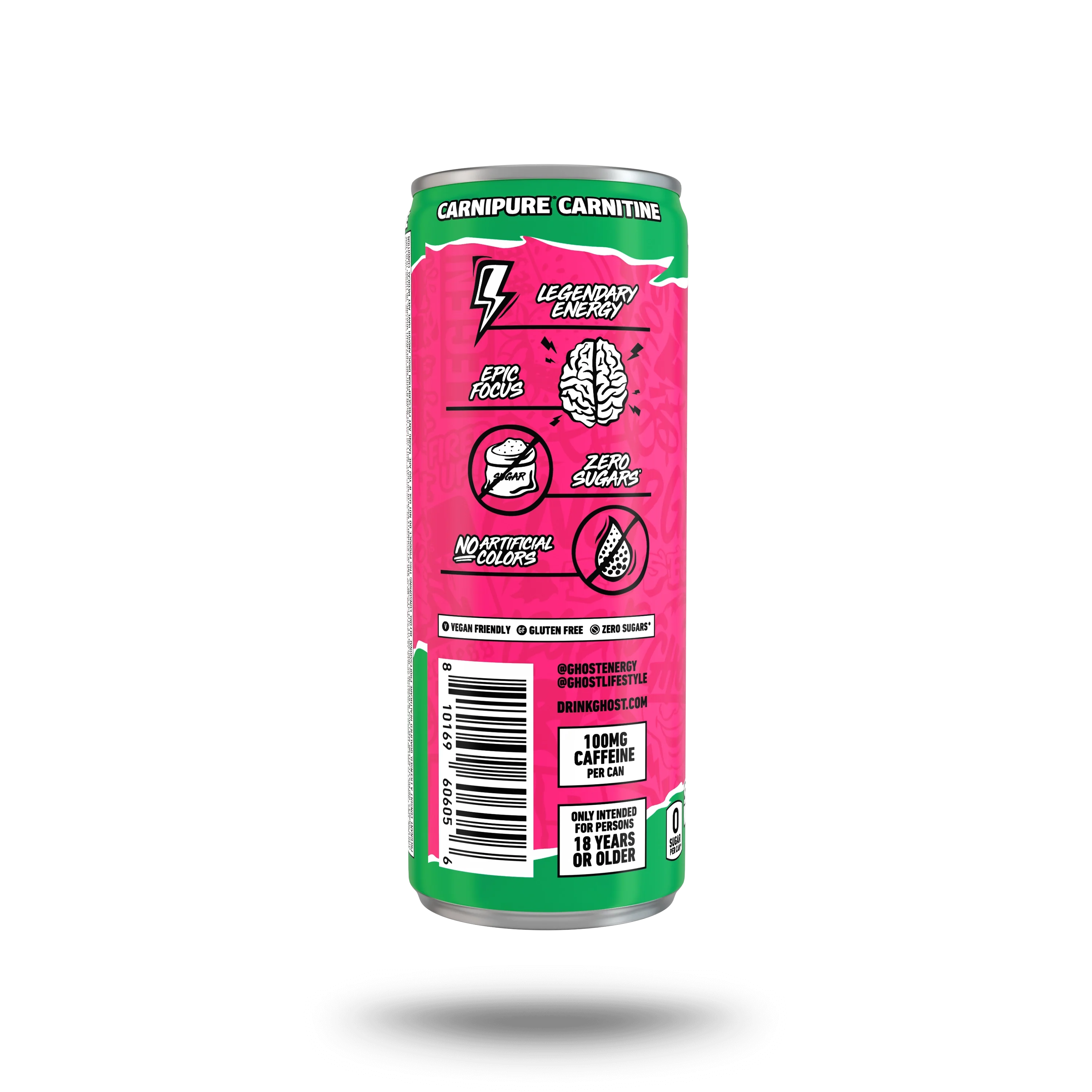GHOST® ENERGY HALF CAN | STRAWBERRY WATERMELON HALF CAN - Image 4