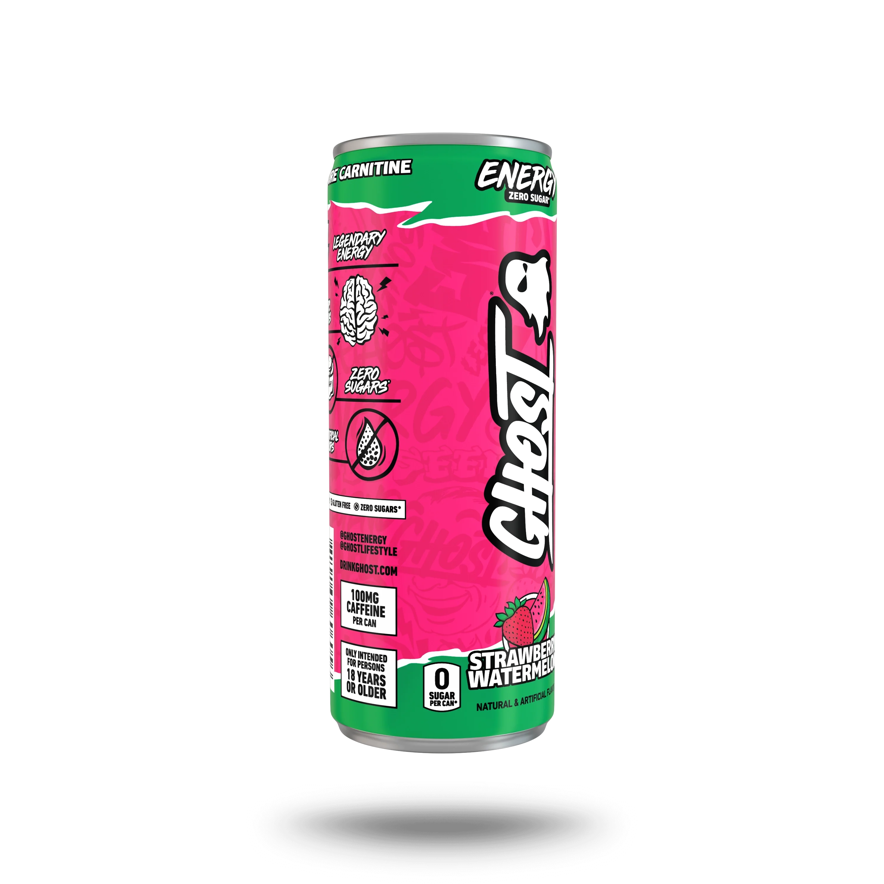 GHOST® ENERGY HALF CAN | STRAWBERRY WATERMELON HALF CAN - Image 5