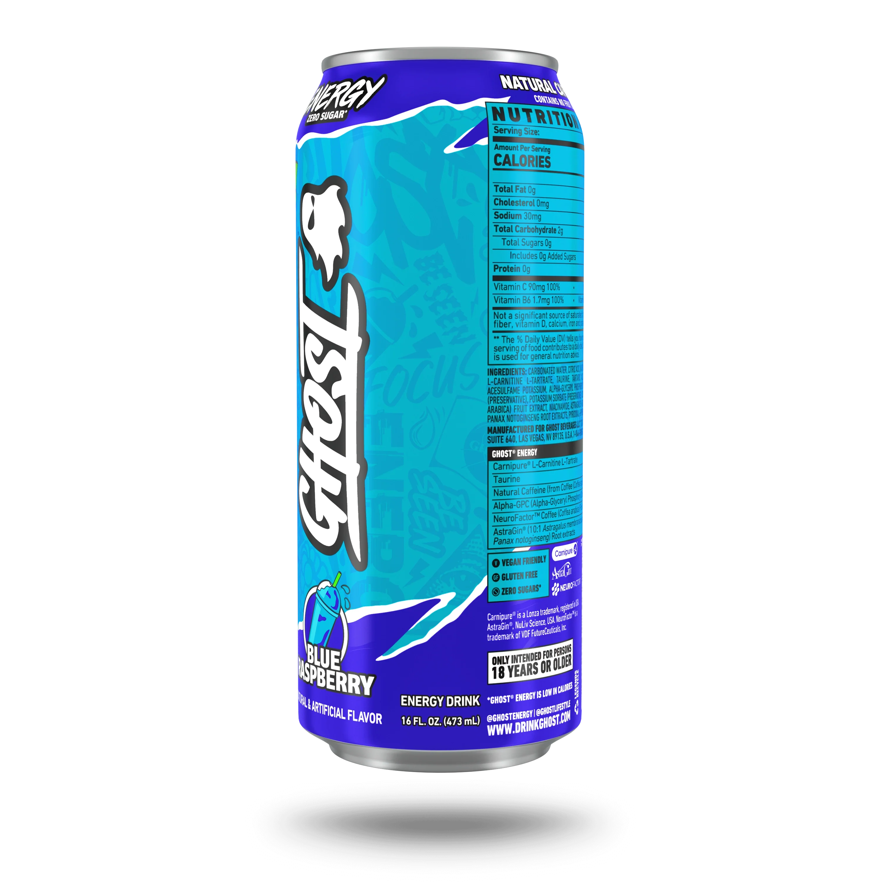 GHOST® ENERGY | BLUE RASPBERRY - Image 2