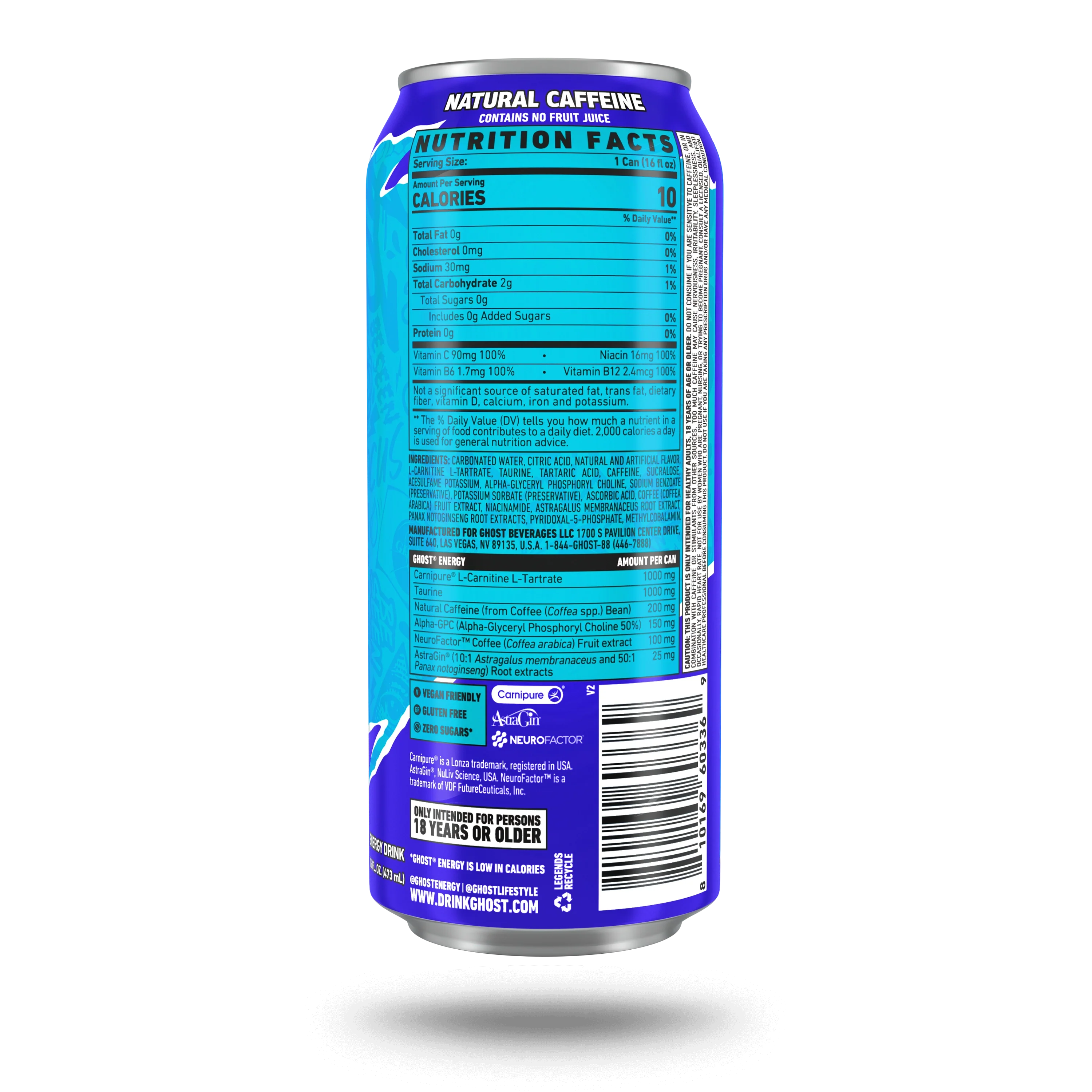 GHOST® ENERGY | BLUE RASPBERRY - Image 3