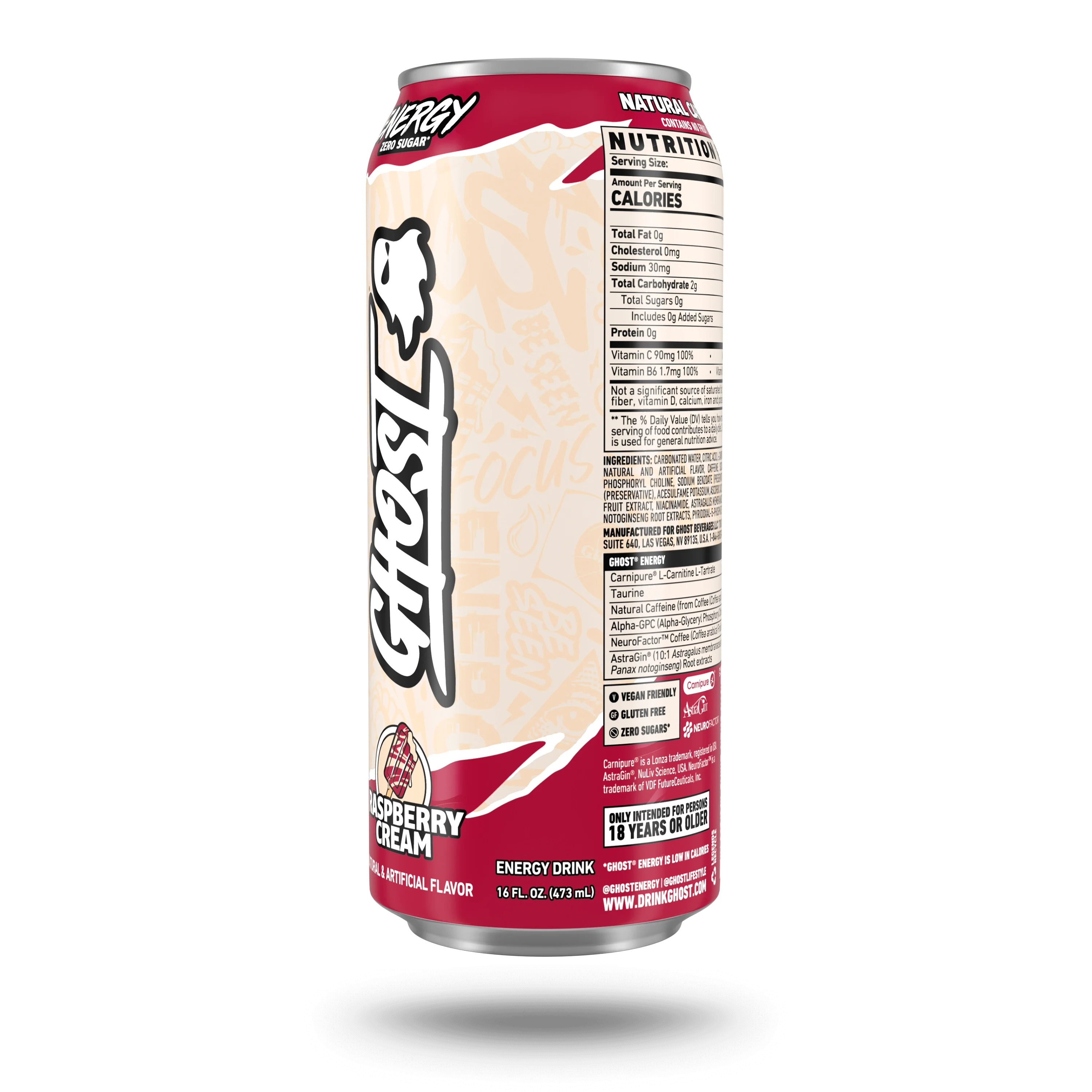 GHOST® ENERGY | RASPBERRY CREAM - Image 2