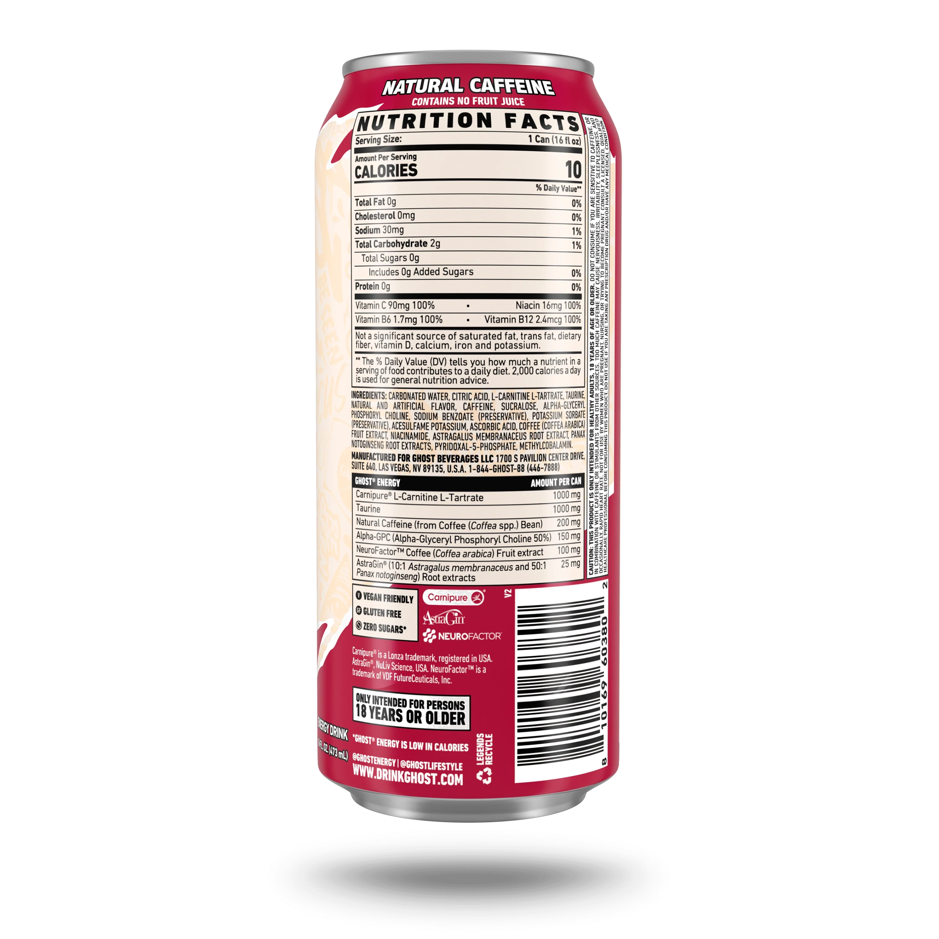 GHOST® ENERGY | RASPBERRY CREAM - Image 3