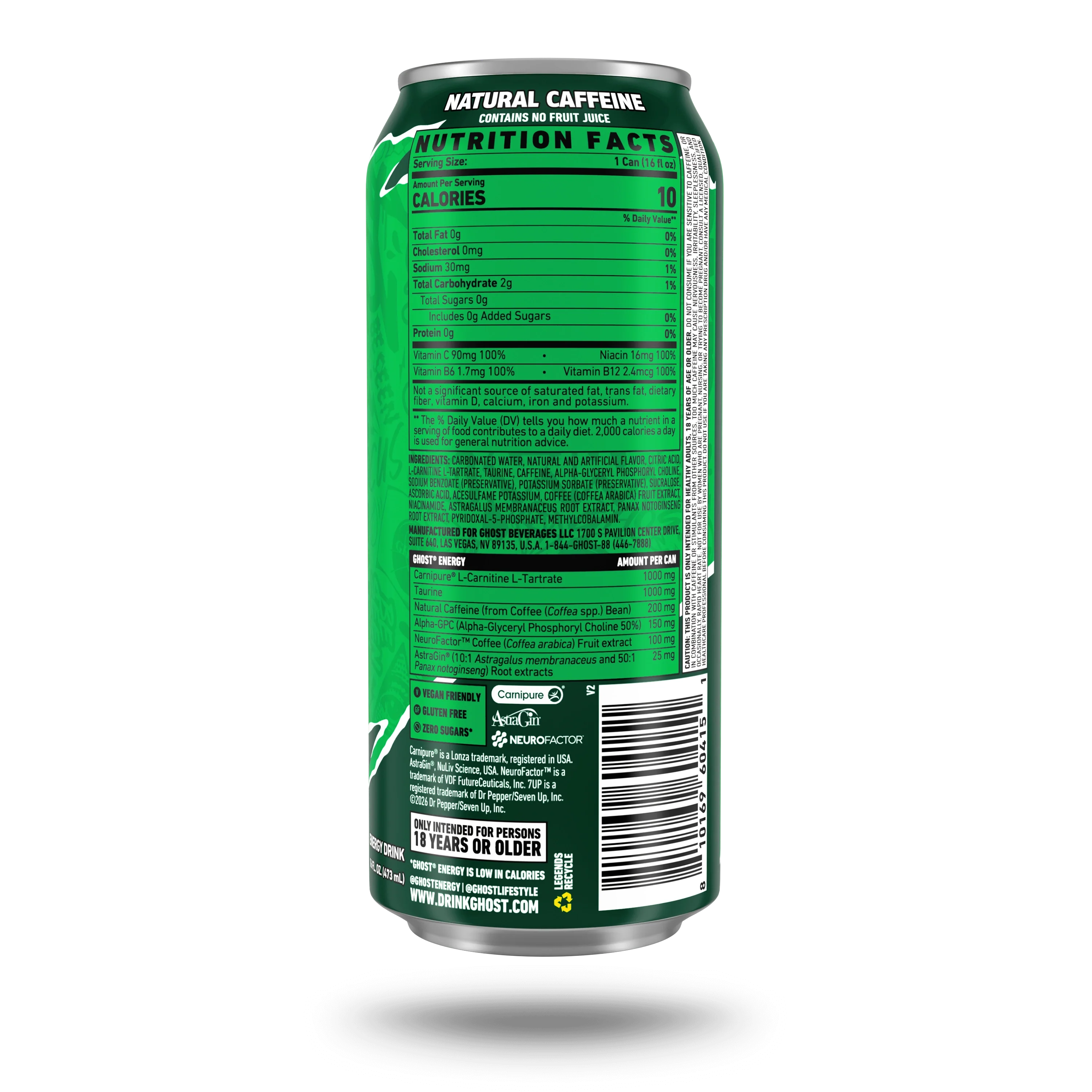 GHOST® ENERGY x 7UP® | 7UP® "LEMON LIME SODA" - Image 3