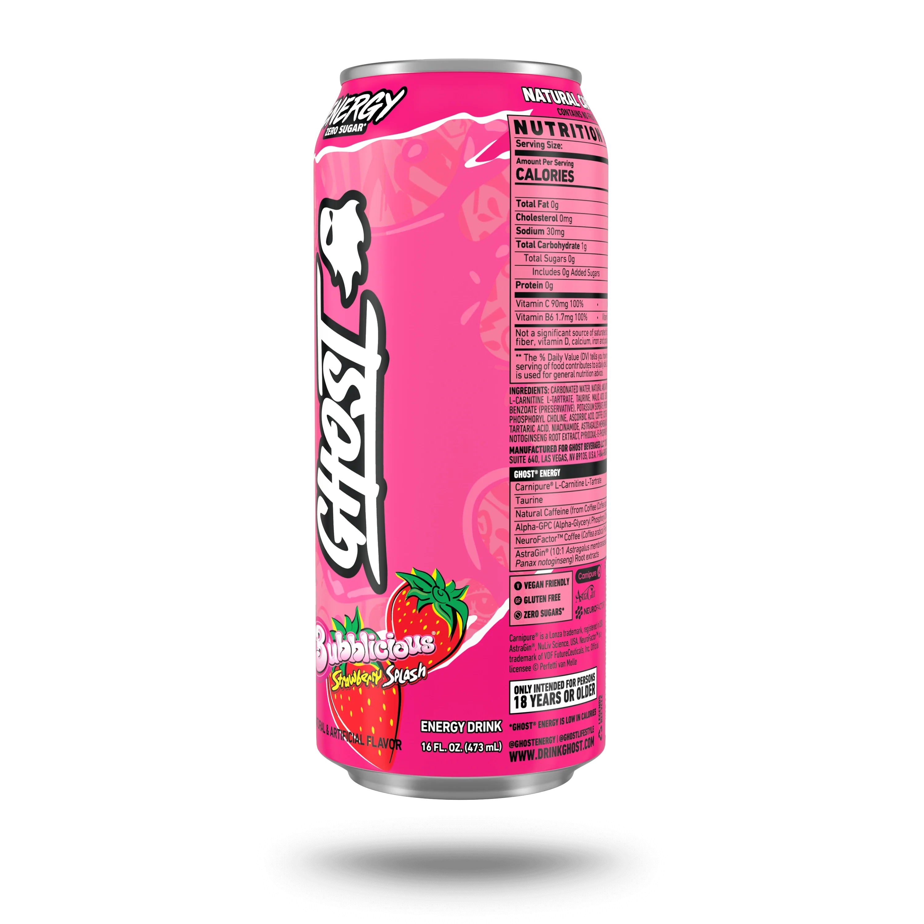 GHOST® ENERGY x BUBBLICIOUS® | BUBBLICIOUS® "STRAWBERRY SPLASH" - Image 2