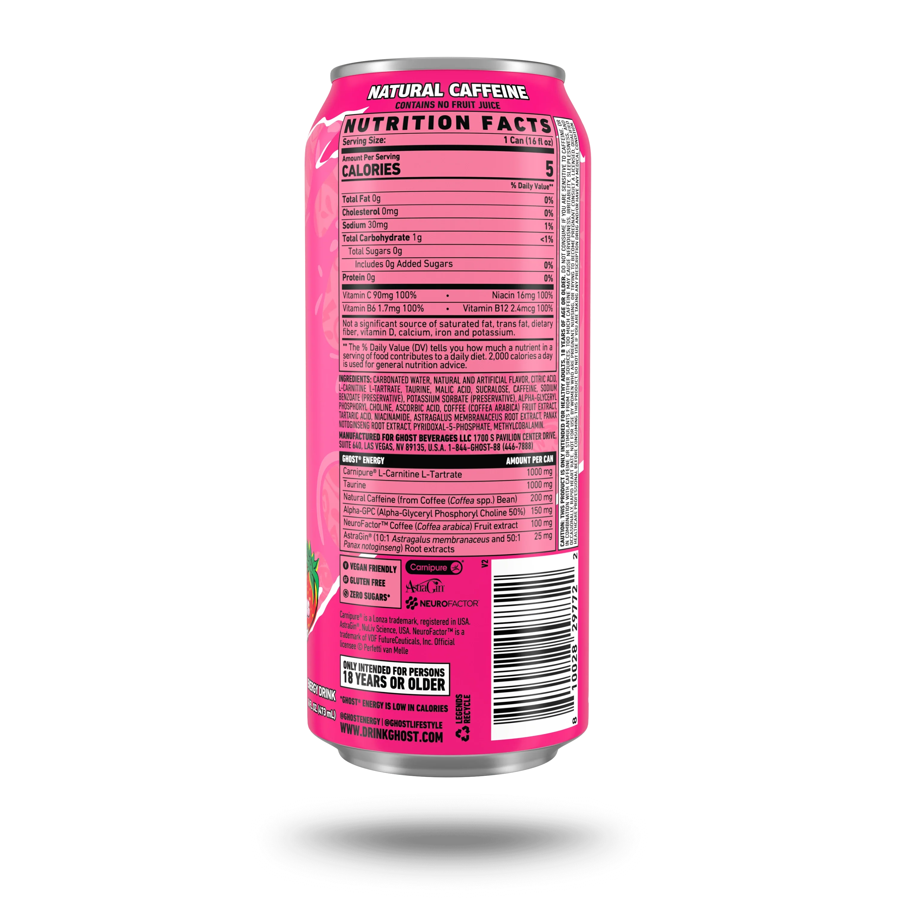 GHOST® ENERGY x BUBBLICIOUS® | BUBBLICIOUS® "STRAWBERRY SPLASH" - Image 3