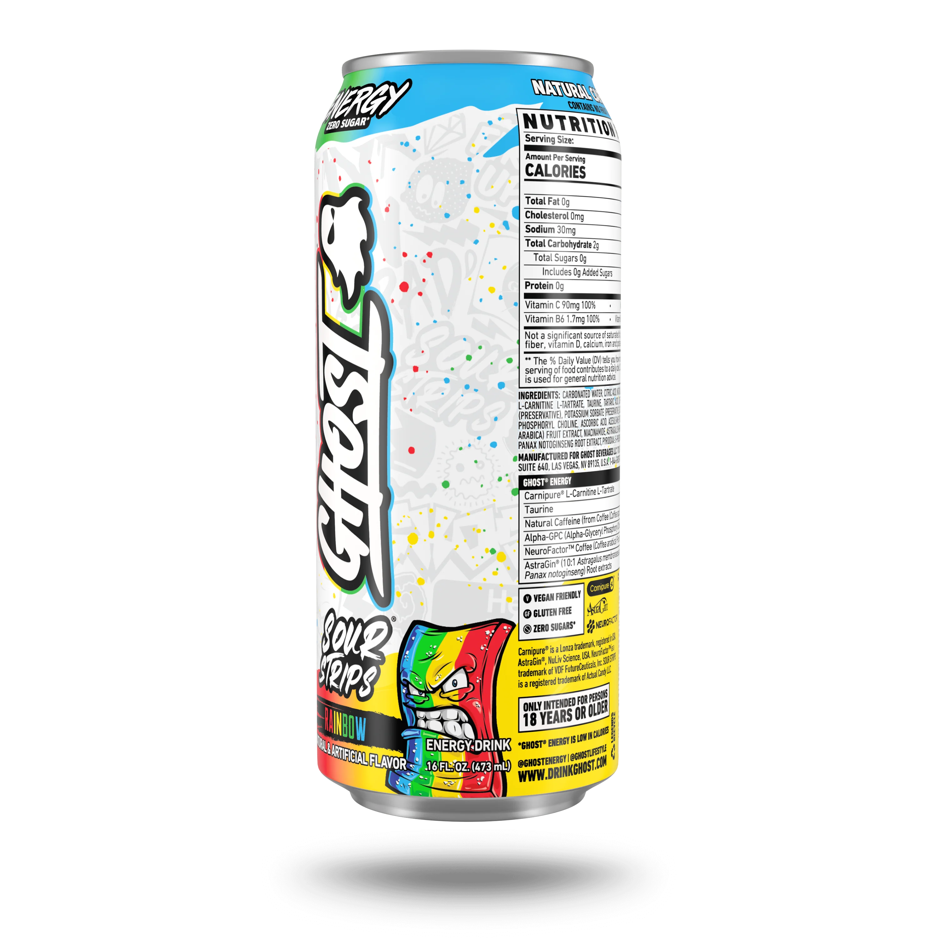 GHOST® ENERGY x SOUR STRIPS® | SOUR STRIPS® "RAINBOW" - Image 2