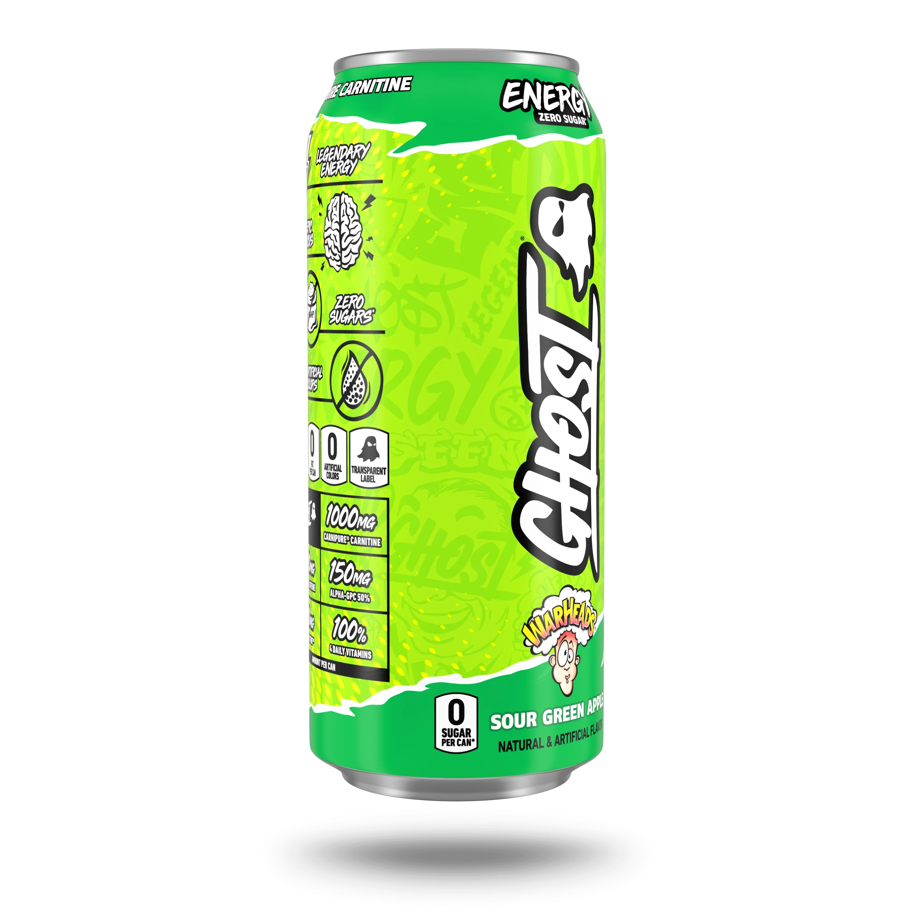 GHOST® ENERGY x WARHEADS® | WARHEADS® "SOUR GREEN APPLE" - Image 5