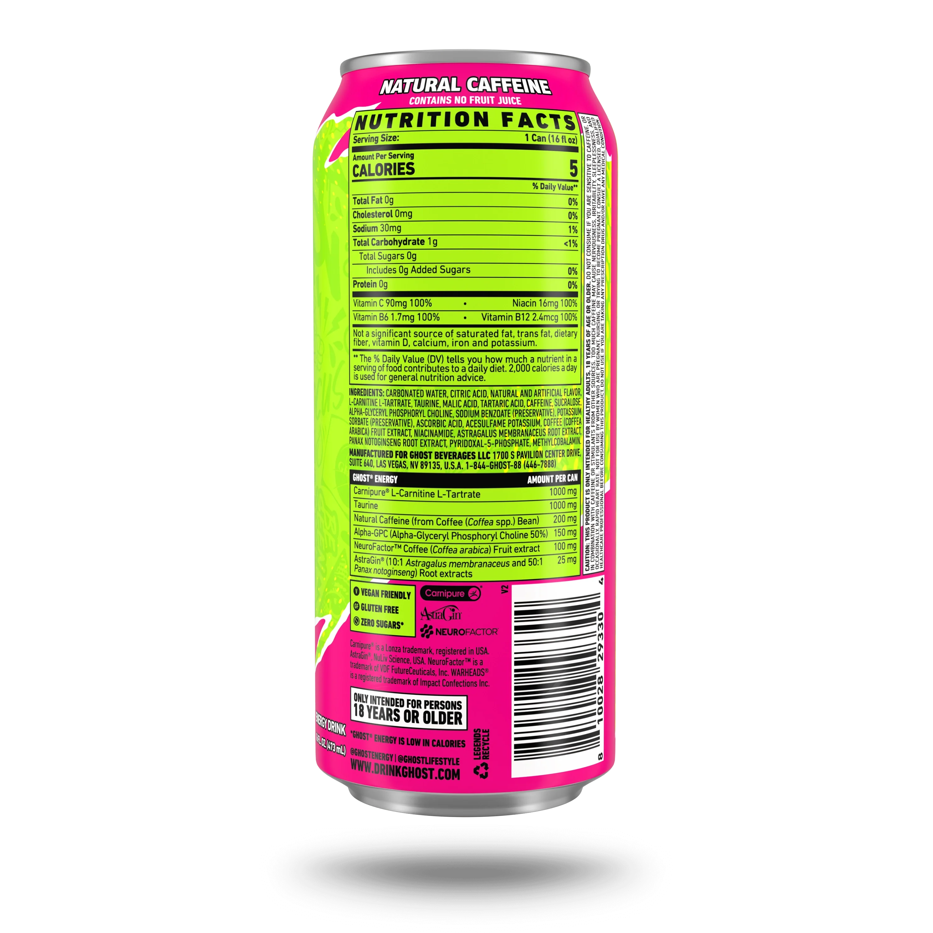 GHOST® ENERGY x WARHEADS® | WARHEADS® "SOUR WATERMELON" - Image 3