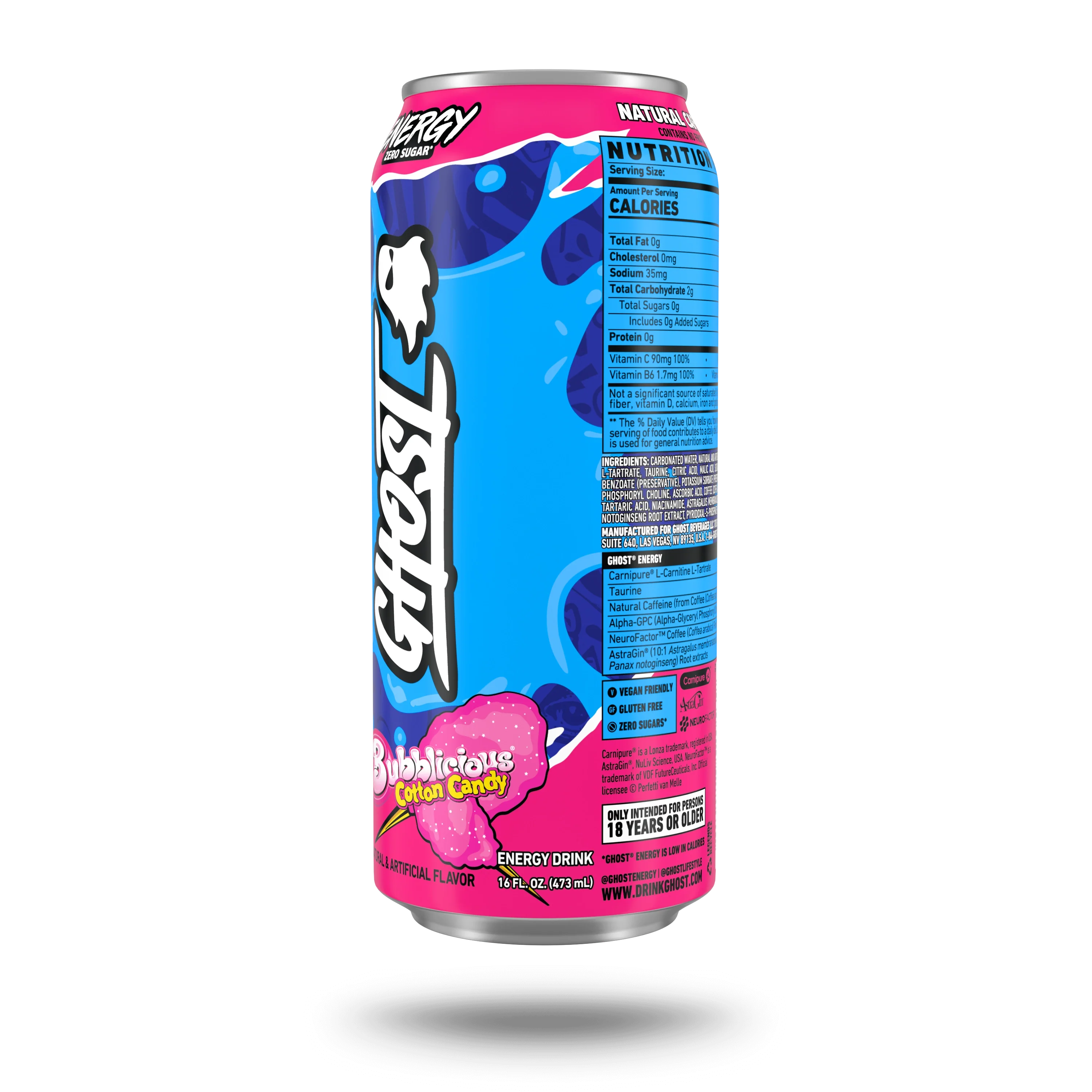 GHOST® ENERGY x BUBBLICIOUS® | BUBBLICIOUS® "COTTON CANDY" - Image 2