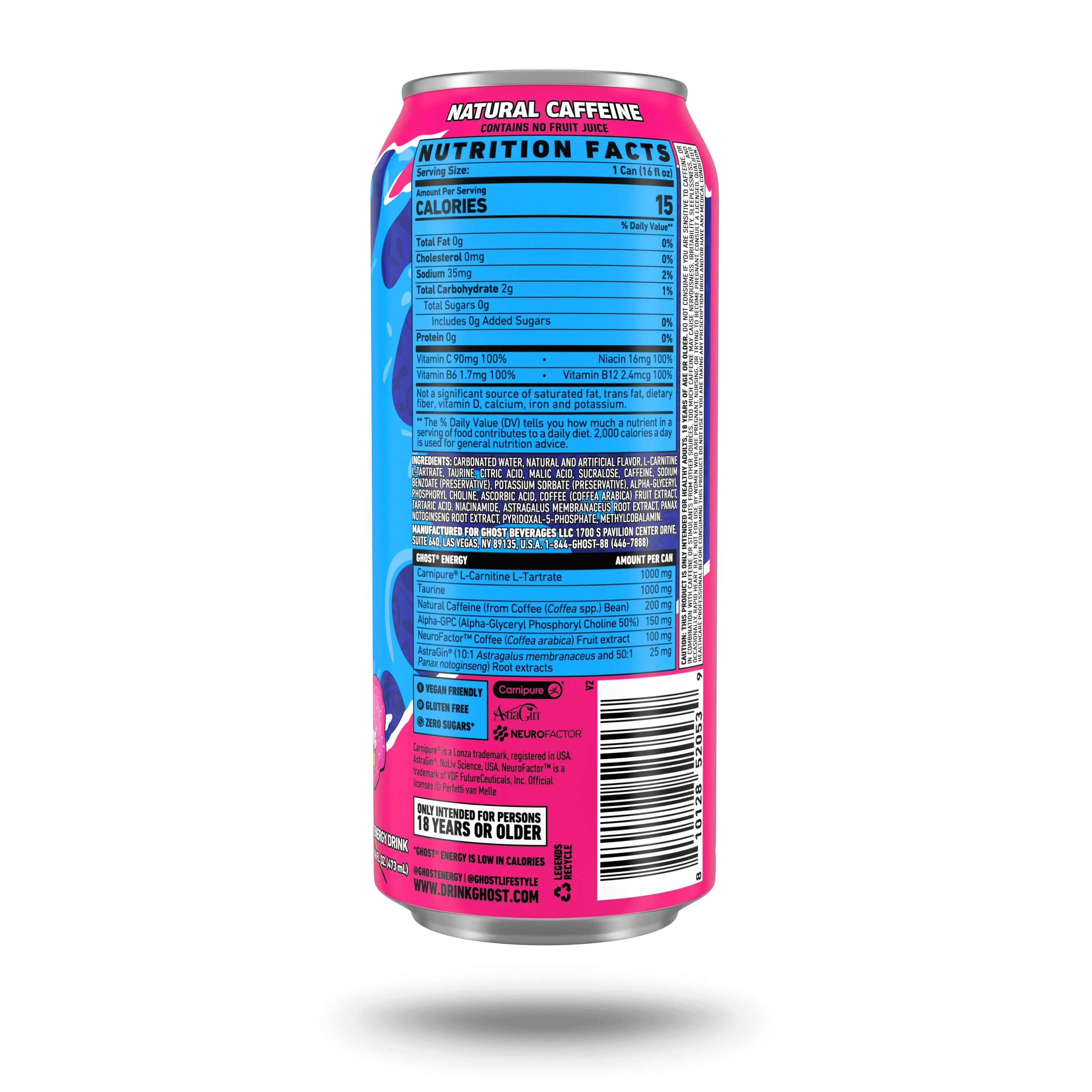 GHOST® ENERGY x BUBBLICIOUS® | BUBBLICIOUS® "COTTON CANDY" - Image 3